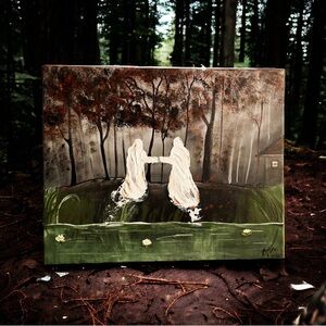 Original Handcrafted Ghost Painting
